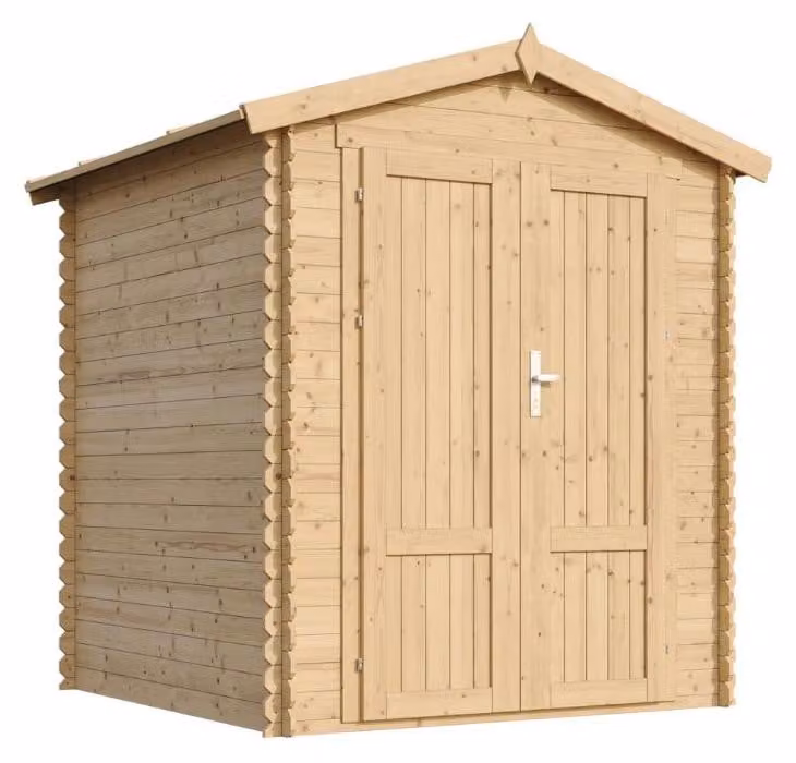 TIMBELA M320F1 Houten Tuinhuis 2,82 m² voor gereedschap en fietsen met massieve houten paneeldeur