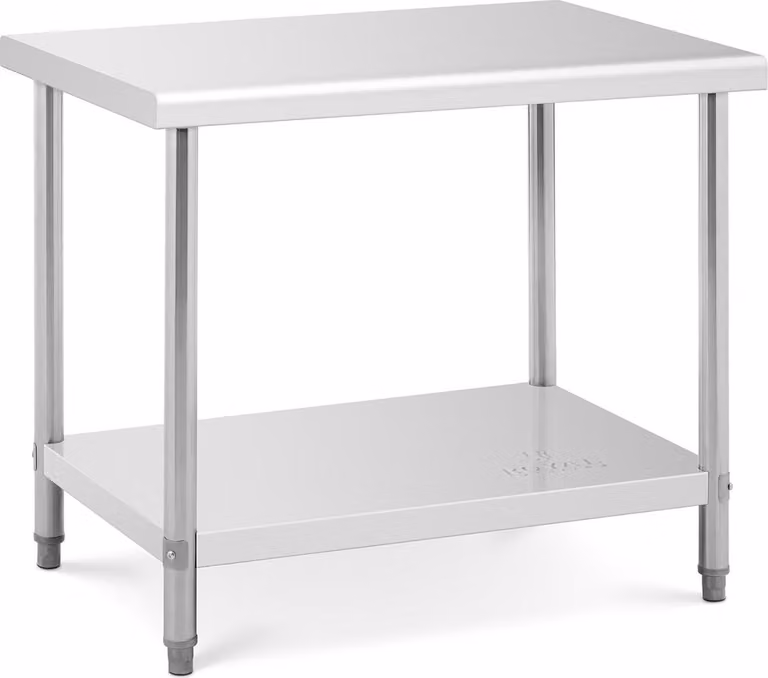 Royal Catering RCAT-100/70-NW Roestvrij stalen werktafel - Breedte: 100 cm, Diepte: 70 cm - 250 kg capaciteit