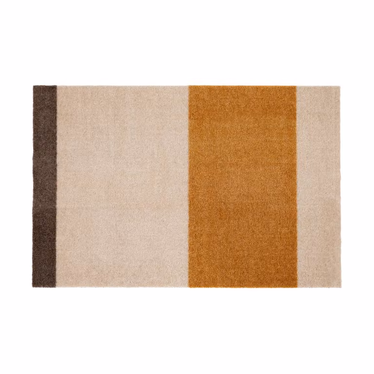 Tica Copenhagen Stripes deurmat horizontaal Ivory-dijon-brown, Breedte: 90 cm, Diepte: 60 cm
