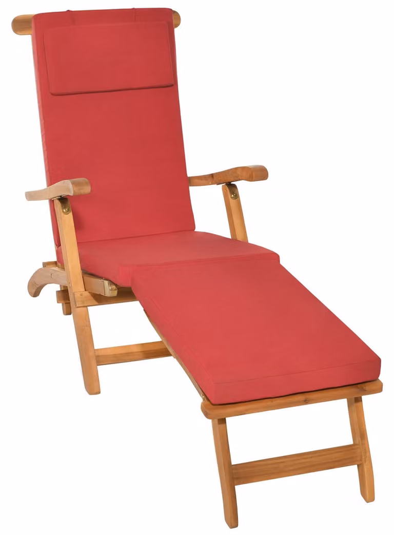 Beautissu Luxe ligstoelhoezen LoftLux DC, donkerblauw, B/D/H: 175 x 45 x 5 cm