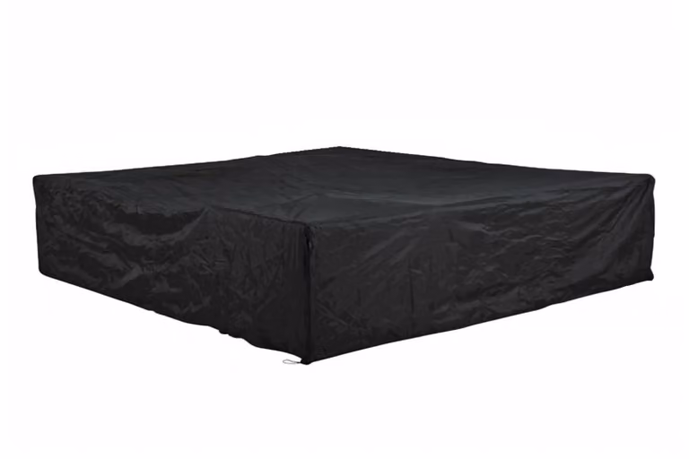 Outdoor Cover loungesethoes voor sofa, zwart, B: 400 cm, D: 300 cm, H: 70 cm
