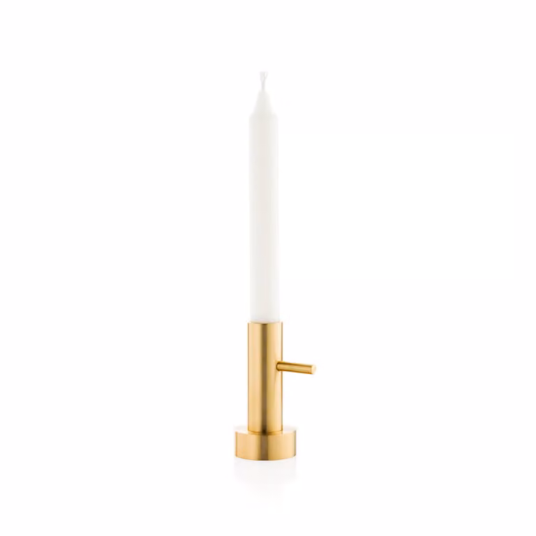 Fritz Hansen Jaime Hayon enkele messing kandelaar #1