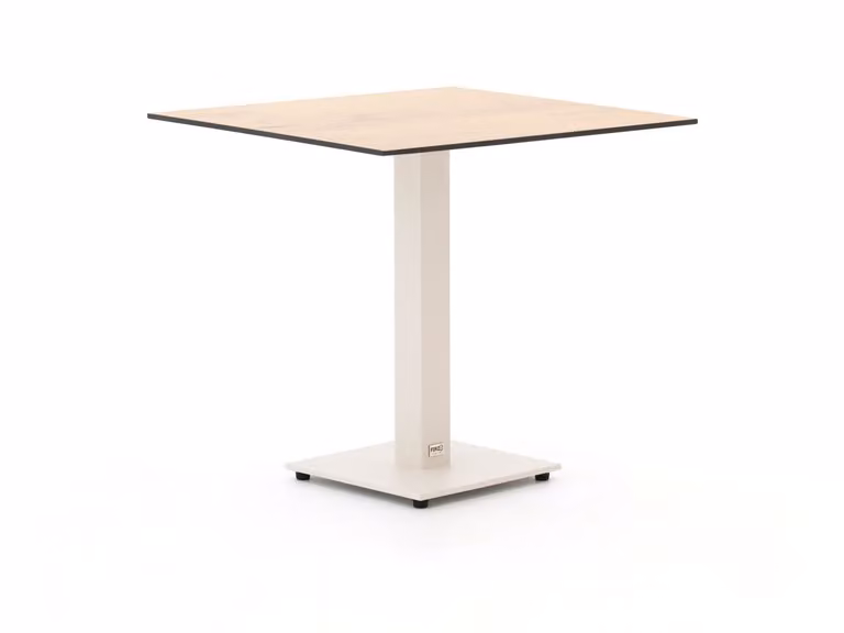 Forza Furniture Tuineettafel Forza Vierkant Beige B/D/H: 70 x 70 x 70 cm