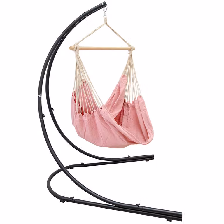 Amanka Hangkrukframe HSG-153 met hangstoel HMG-40, roze