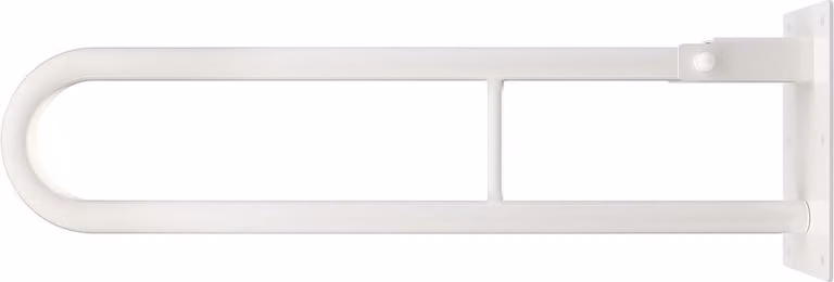 Inklapbare wandsteun handgreep in wit staal, 60 cm