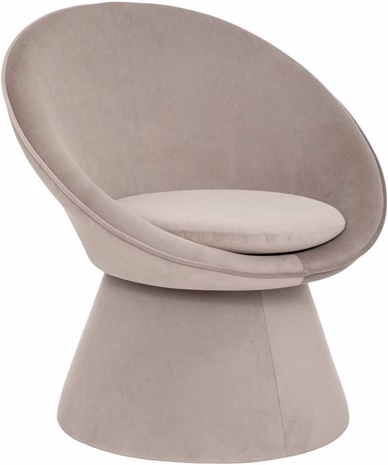 Velvet Fauteuil Charlena Grijs