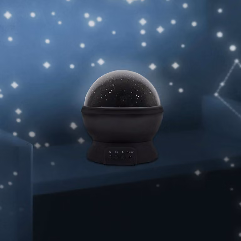Gift Republic Nachtlamp met projectiefunctie en kleurverandering, werkt op batterijen of USB