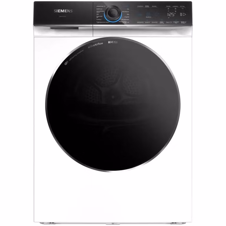 Siemens WR47B2C7NL Warmtepompdroger Wit met zelfreinigende condensator en reversibele trommelactie