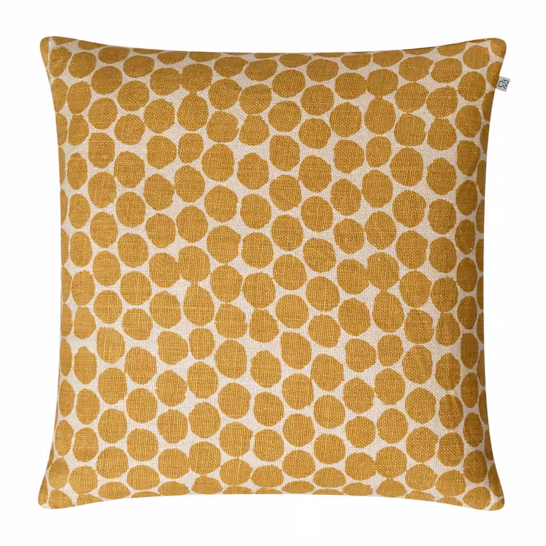 Chhatwal & Jonsson Dot Ari kussenhoes Spicy yellow 50 x 50 cm