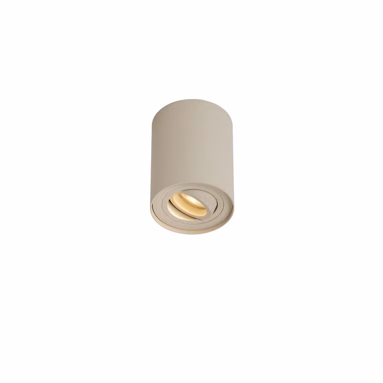 Qazqa Moderne opbouwspot beige rond GU10 verstelbaar