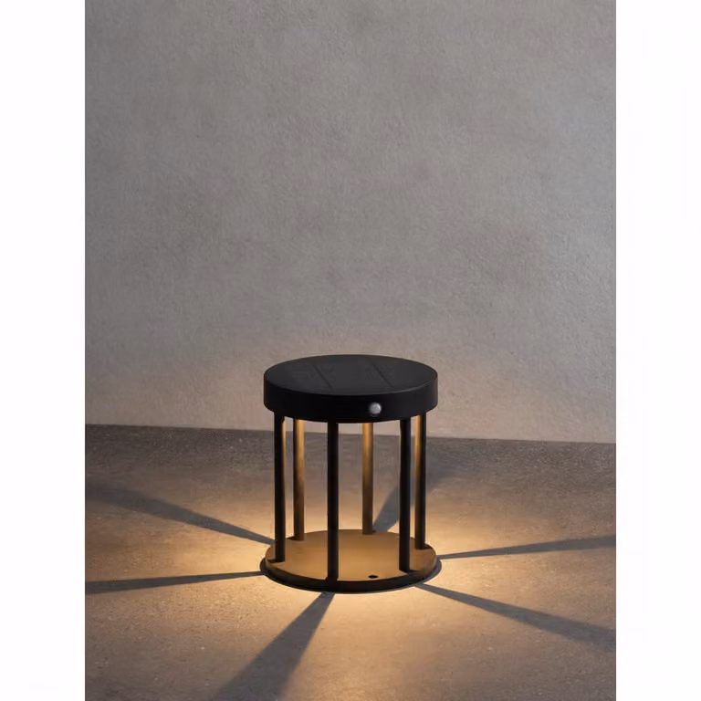Lyora Solar tuinlamp Aigo grijs 18 cm
