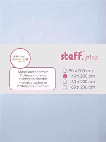 Stefano fashion Matrasbeschermer Wit - Badstof met waterdichte PU-laag - OEKO-TEX Standard 100 - 140 x 200 cm