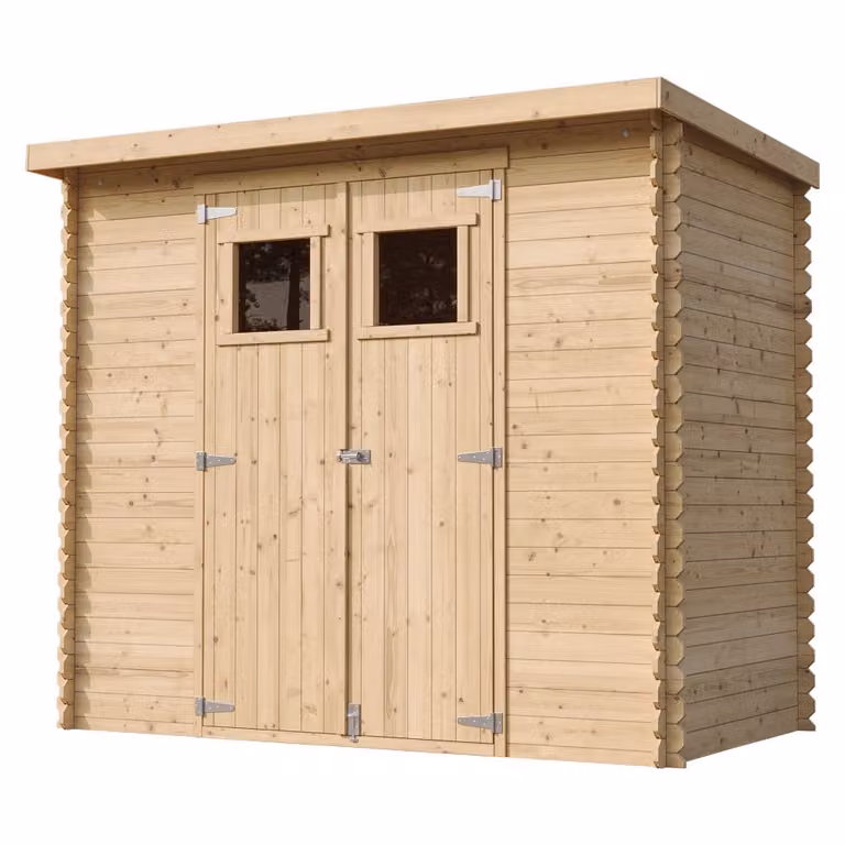 TIMBELA M310+M310G Houten tuinhuis met vloer, B: 239 cm, D: 142 cm, H: 200 cm