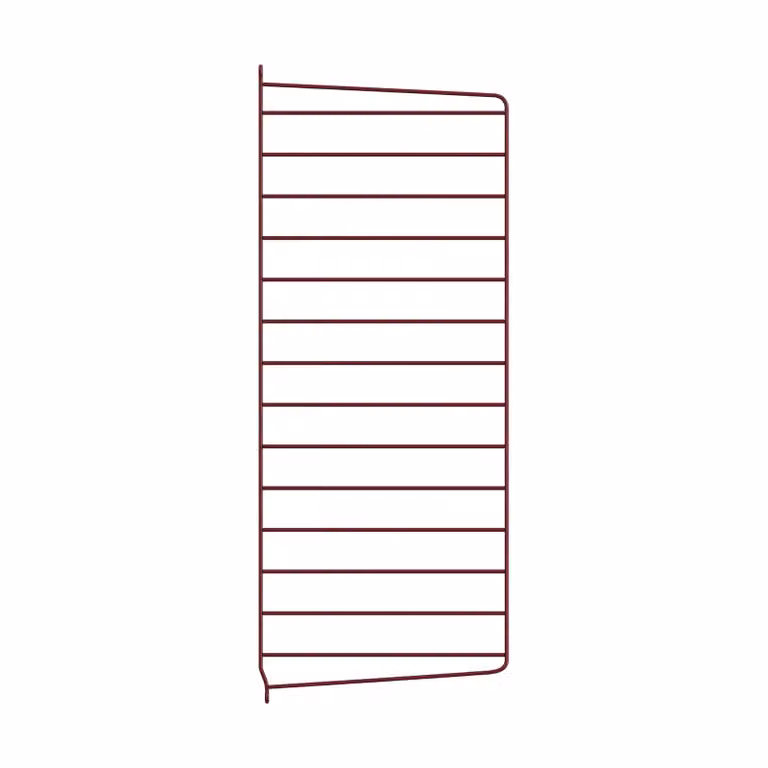 String wandpaneel donkerrood, 75 x 30 cm