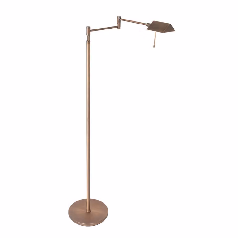 Steinhauer Retina Bronzen Vloerlamp met Led en Dimfunctie