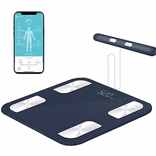 Healthkeep digitale weegschaal met Bluetooth en 8 elektroden voor volledige lichaamsanalyse