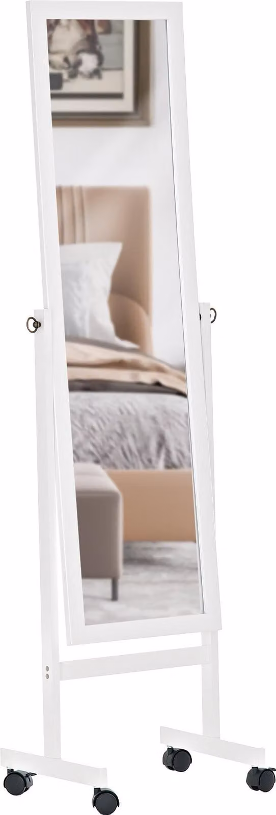 CLP Vrijstaande spiegel Yolanda 15275702 Wit B/D/H: 150 x 45 x 30 cm