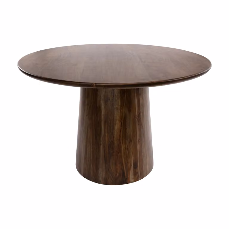 Nest of Nora Fjord Eettafel - Rond - Massief acaciahout - Bruin - ø130 cm