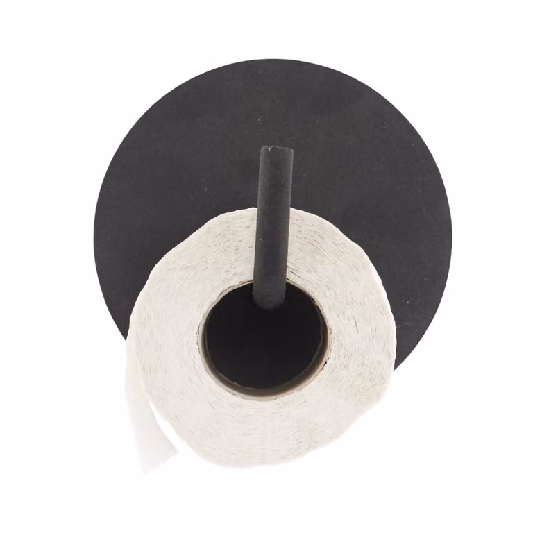 House Doctor toiletrolhouder zwart