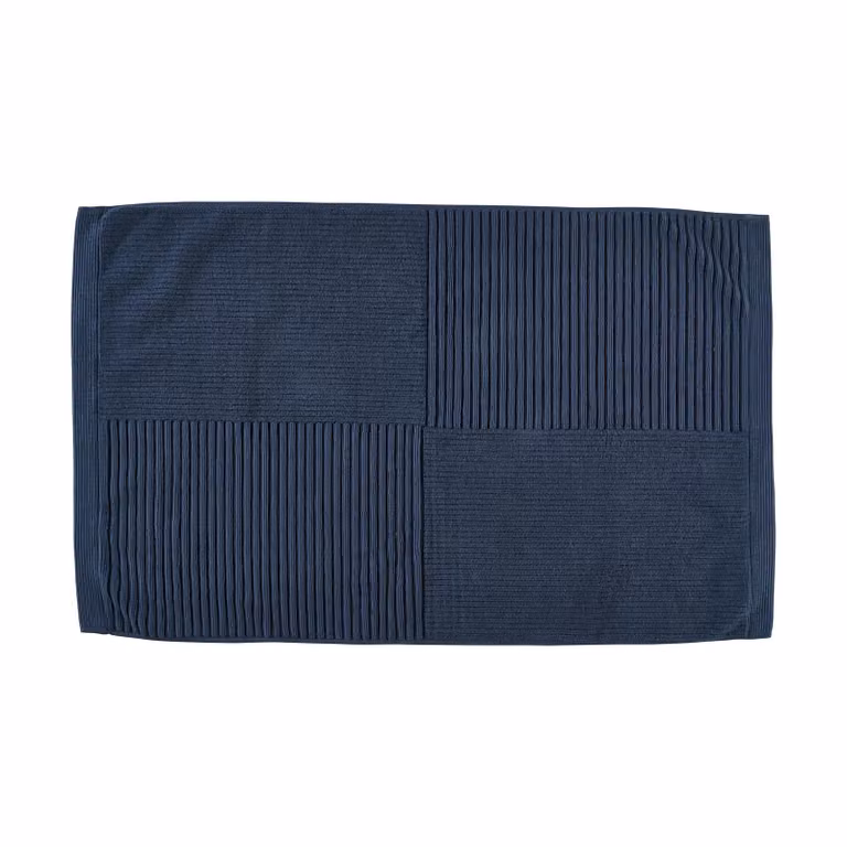 Zone Denmark Classic badmat van 100% katoen in dark blue, 50 x 80 cm