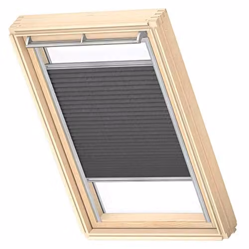 VELUX Dakraam Lichtdoorlatend Plisségordijn FHL, MK06, Houtskool