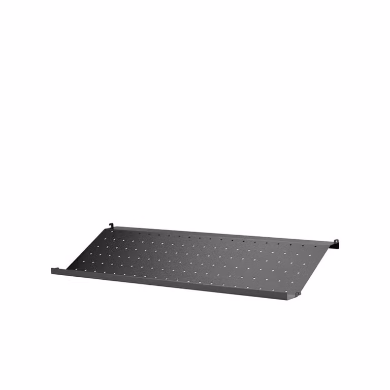 String schoenenrek van metaal zwart, B: 78 cm, D: 30 cm