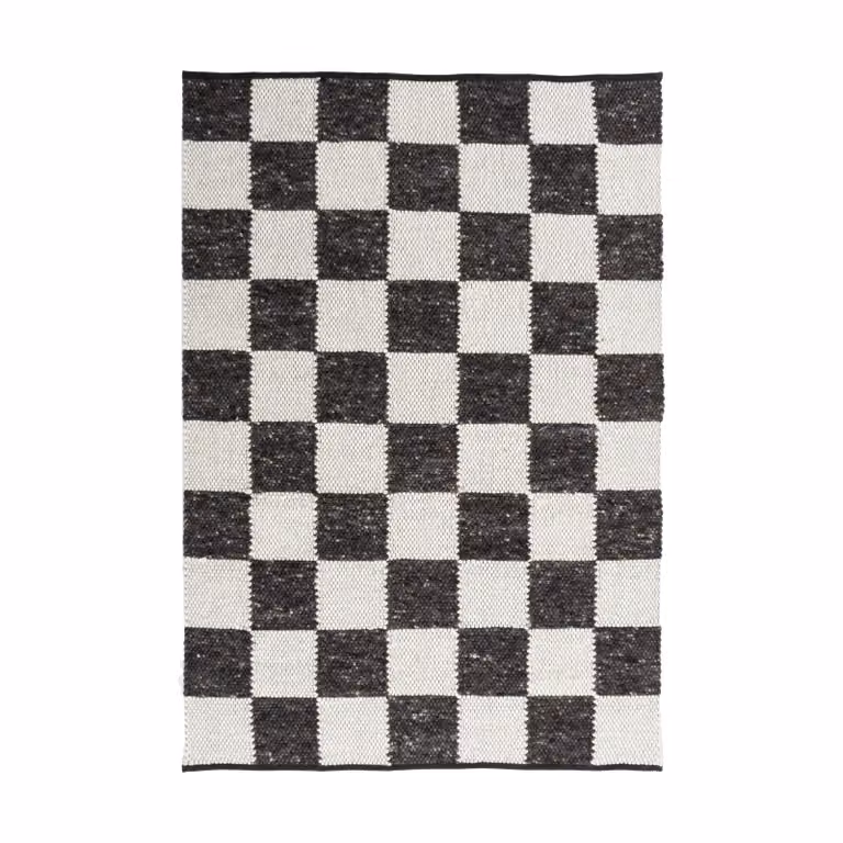 Tisca Gotland Design kleed Special Edition Anthracite-white nr. 2428, B: 140 cm, D: 200 cm