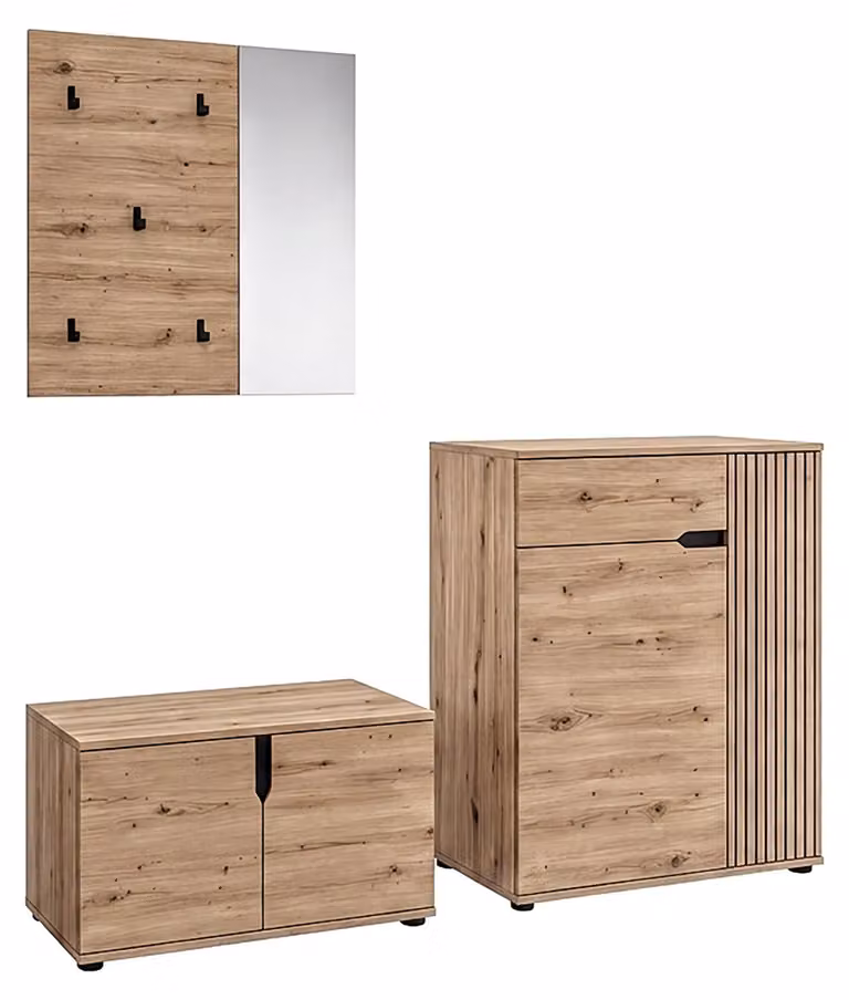 Xonox.home Garderobekombinatie Keno, Artisan Eikenhoutlook, B/D/H: 175 x 37 x 191 cm