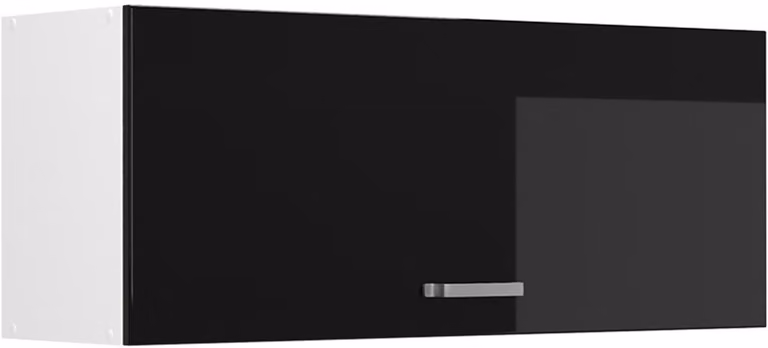 Vicco Hangkast R-Line Zwart hoogglans/Wit 100 cm