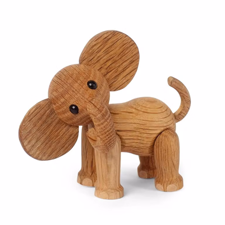Spring Copenhagen Ella olifant baby decoratie Eikenhout-esdoorn