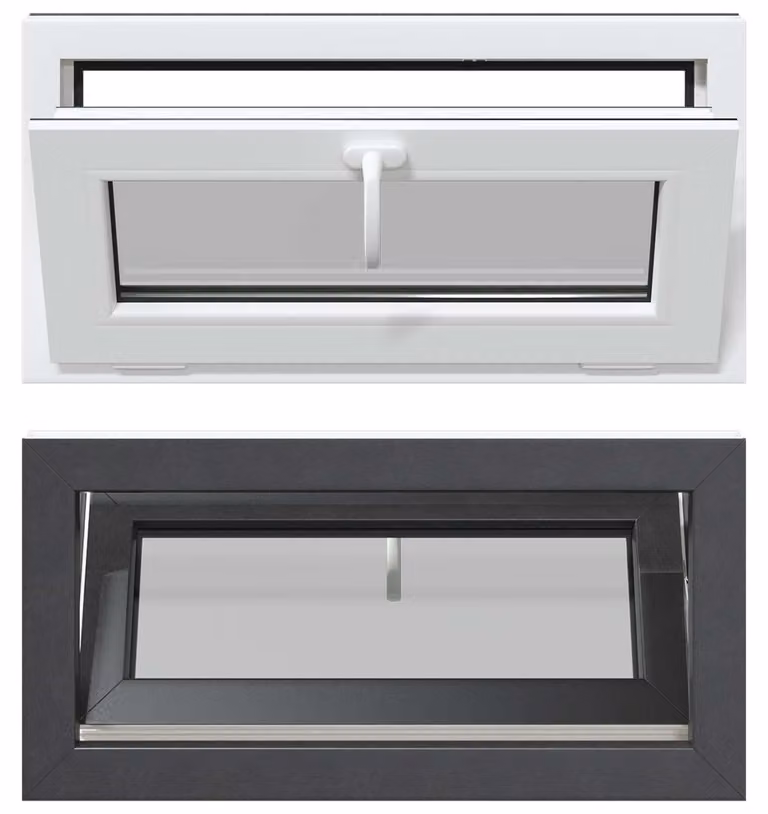 vidaXL Kelderraam RISOR van PVC en glas, 80 x 40 cm