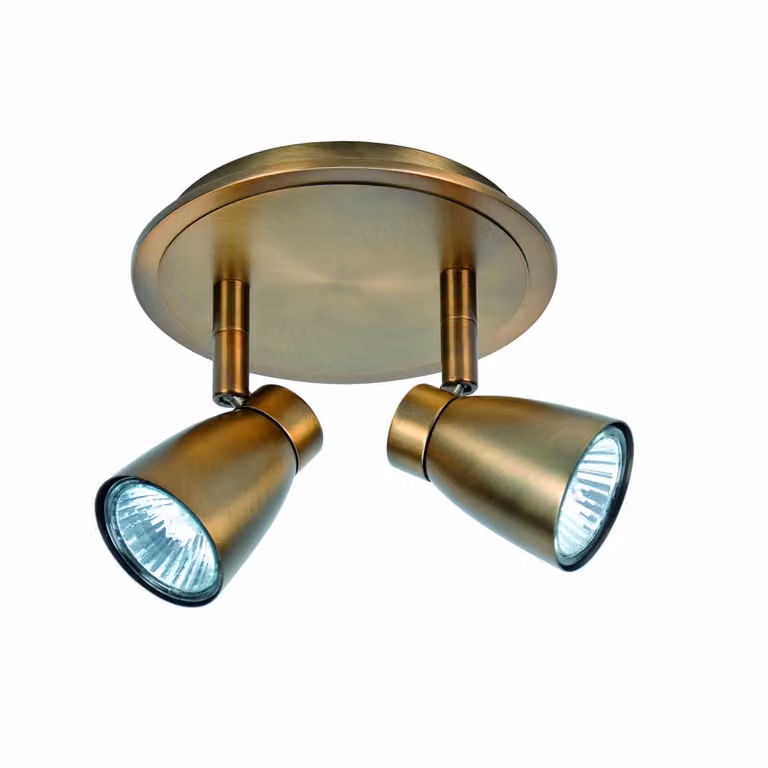 Spot Mirage Highlight 2-lichts plafondlamp koper brons S7301.32