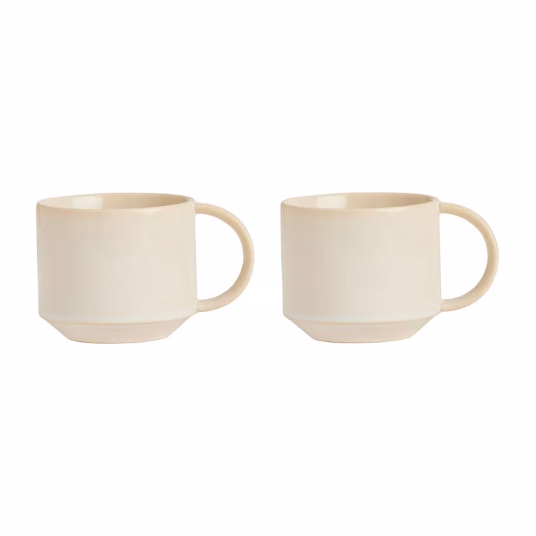 OYOY Yuka mug 2-pack Offwhite