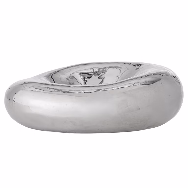 home24 Kom Shine serveerschaal zilver Ø 18 cm