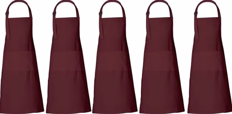 Unisex katoenen schort met 3 zakken voor mannen en vrouwen, 88 x 69 cm