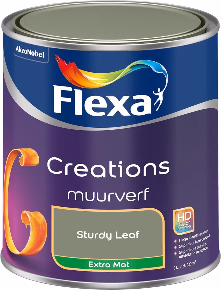 Flexa Creations Muurverf Extra Mat - Sturdy Leaf - 1 l