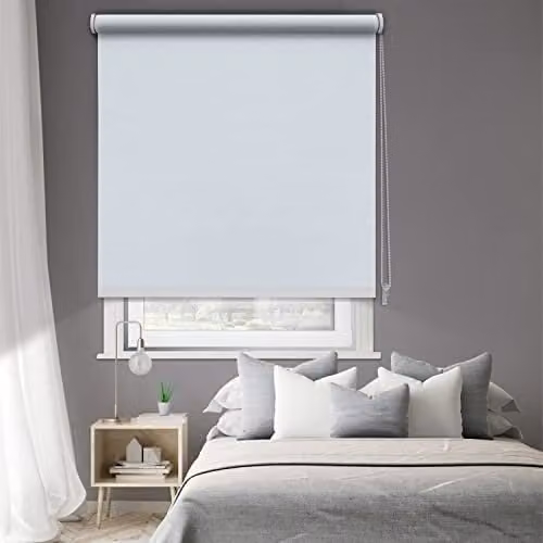 MADECOSTORE Verduisteringsrolgordijn, wit, effen, B: 214 cm, H: 190 cm