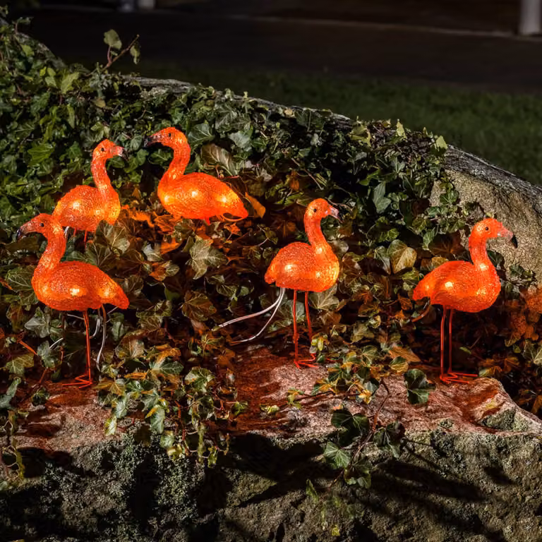 Konstsmide Season Set van 5 Moderne LED Sfeerlampen, Wit, Kunststof