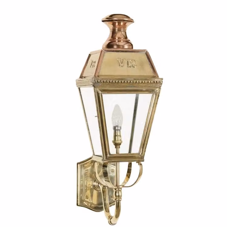 Limehouse Kensington Landelijke Buitenlamp - Messing - Hoogte: 65 cm