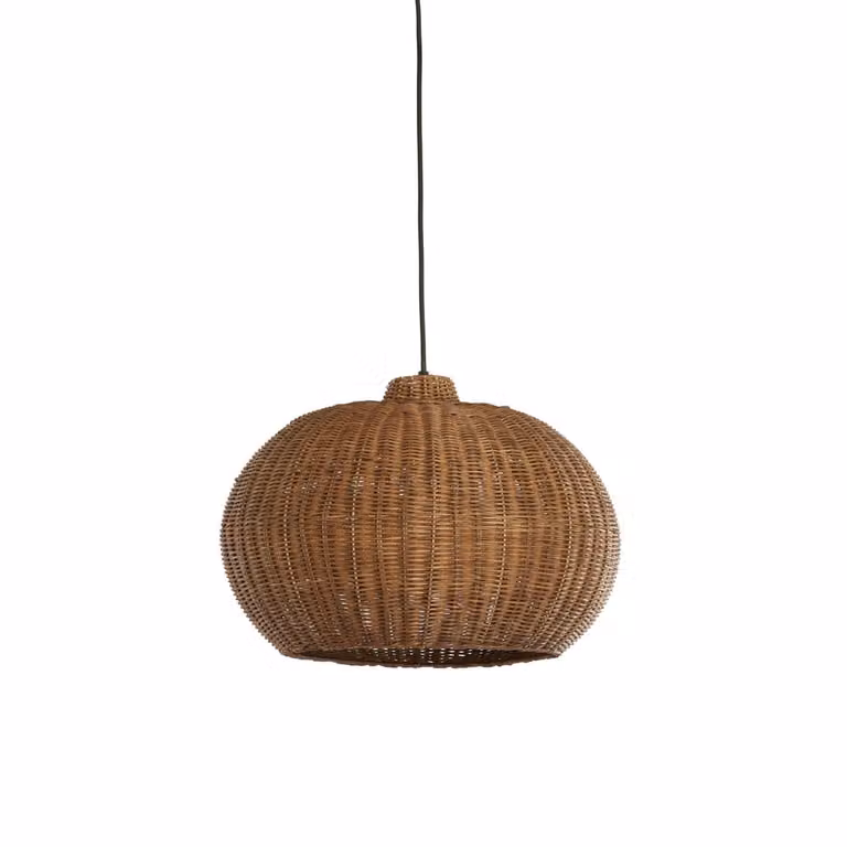 Light & Living Melzor Rotan Hanglamp - Bruin - Rond - Ø 45 cm
