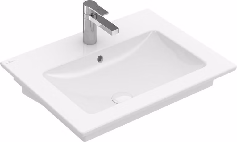 Villeroy & Boch Venticello wastafel, Wit Alpin, rechthoekig, B: 60 cm, D: 50,5 cm