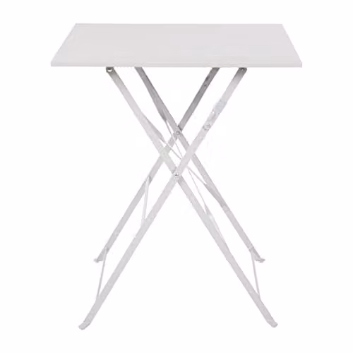 Bolero Grijze Stalen Vierkante Tafel voor Restaurant en Tuin B: 71 x D: 71 x H: 60 cm