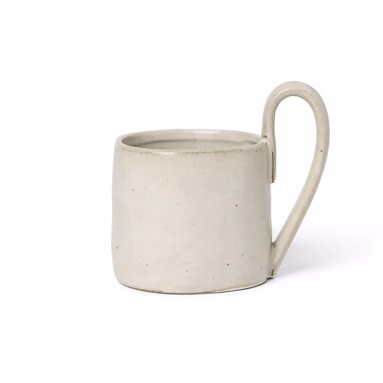 Ferm Living Flow beker, wit, 36 cl