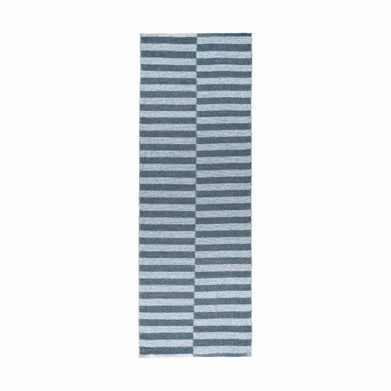 Scandi Living Path loper Ocean blue, Breedte: 70 cm, Lengte: 250 cm