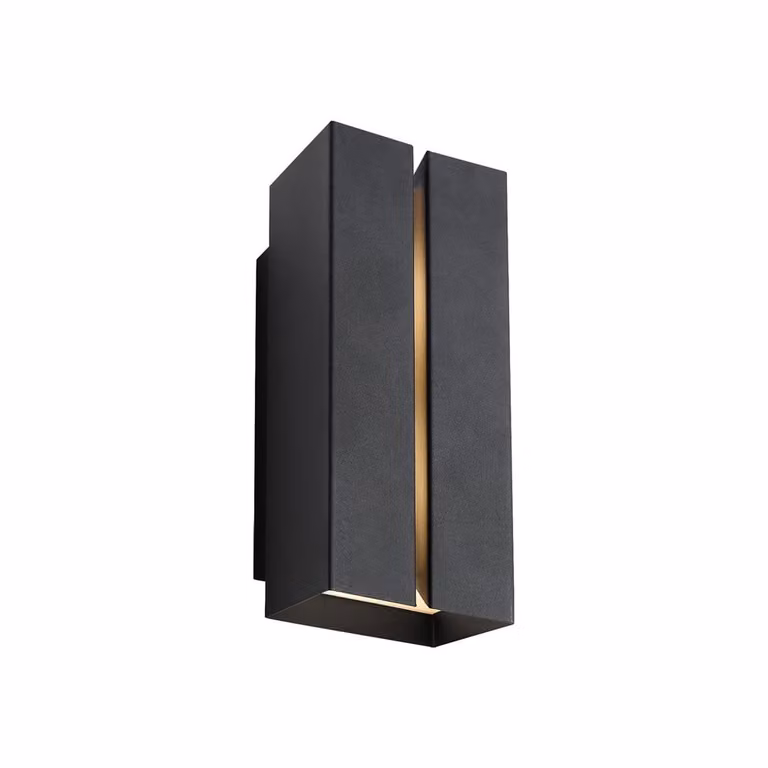Nordlux Clarini Wandlamp zwart B: 13 cm, H: 30 cm, D: 13 cm
