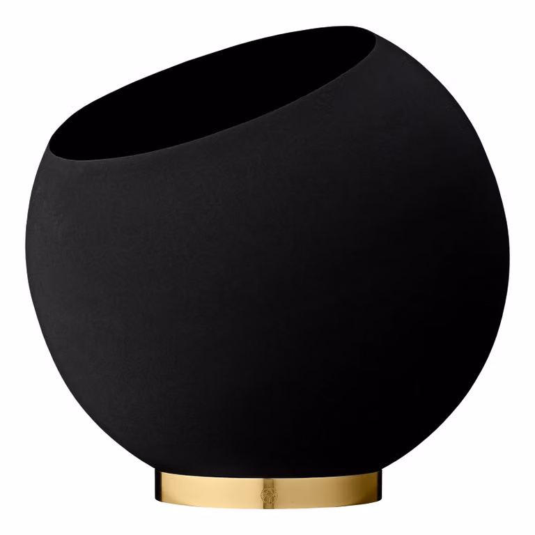 AYTM Globe bloempot zwart Ø37 cm