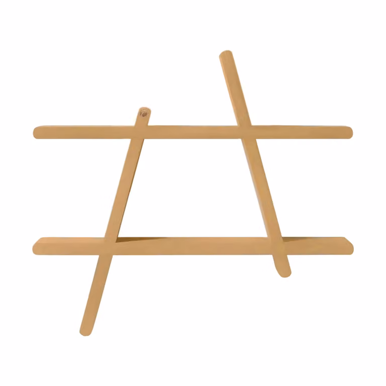 Andersen Furniture A-Shelf Special Edition Wandplank - Bruin beige - B: 52 cm, D: 46 cm, H: 9 cm