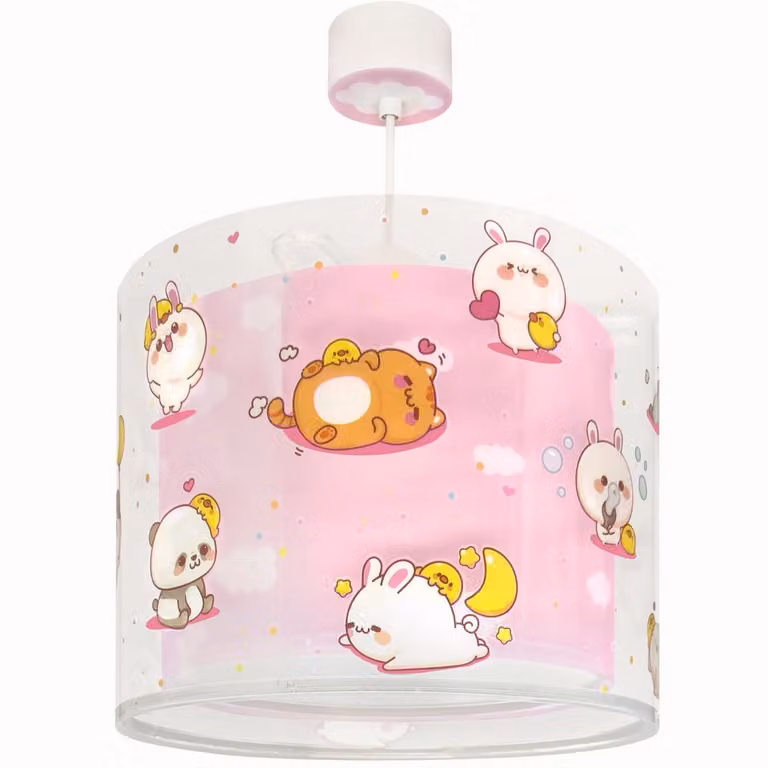 Dalber Kinder hanglamp Kawaii Friends roze glow in the dark
