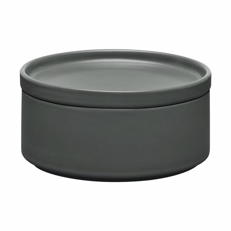 Blomus Pilar voorraadpot met deksel Agave Green, Ø 15,5 x 7,5 cm