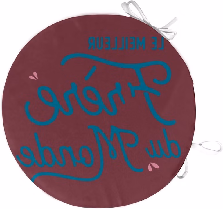 Rond stoelkussen Rood - Diameter: 40 cm